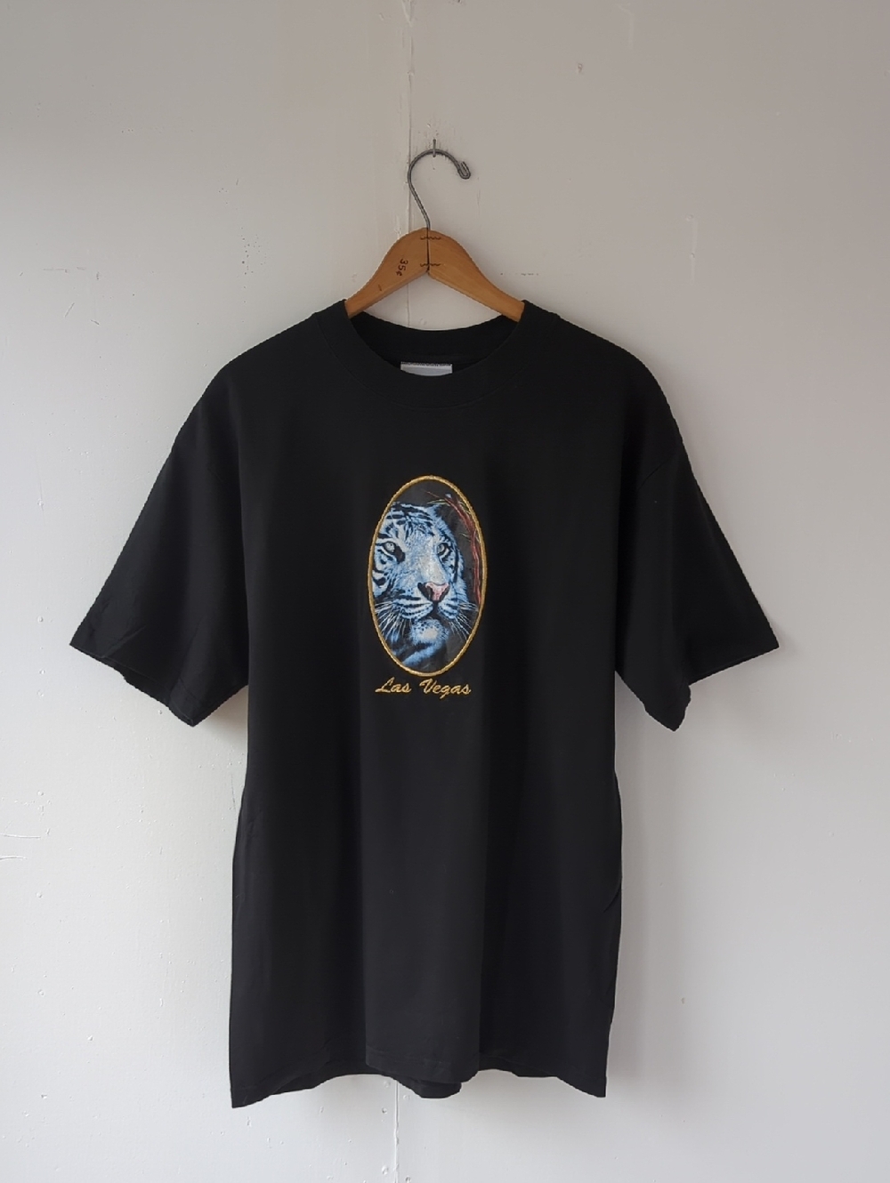 Las Vegas Souvenir Tiger Graphic T-Shirt 100% Cotton Size Large